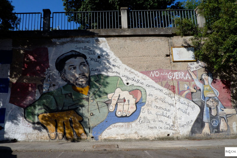 Che Guevara mural in Orgosolo, Sardinia, Italy