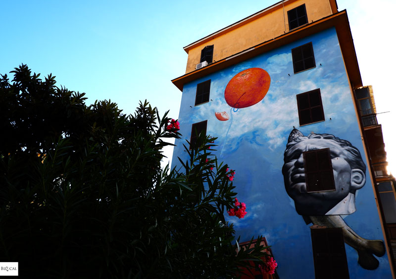 Gaia mural Tor Marancia street art in Rome
