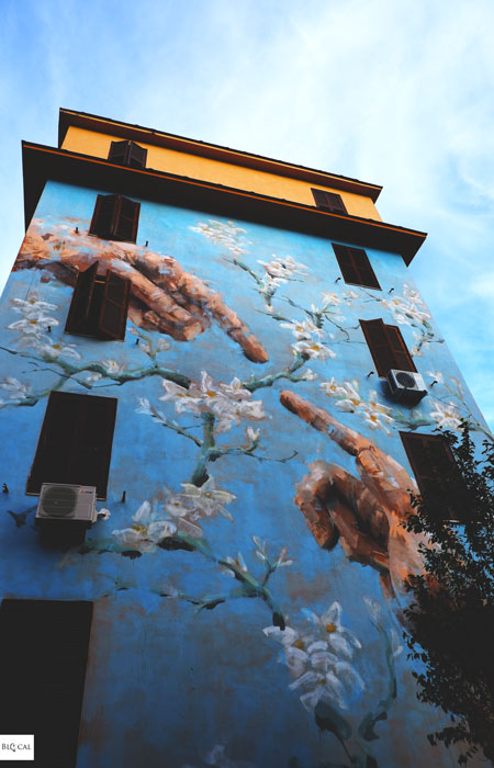 Jerico mural Tor Marancia street art Rome