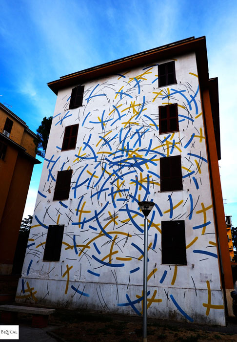 Moneyless mural Tor Marancia street art in Rome