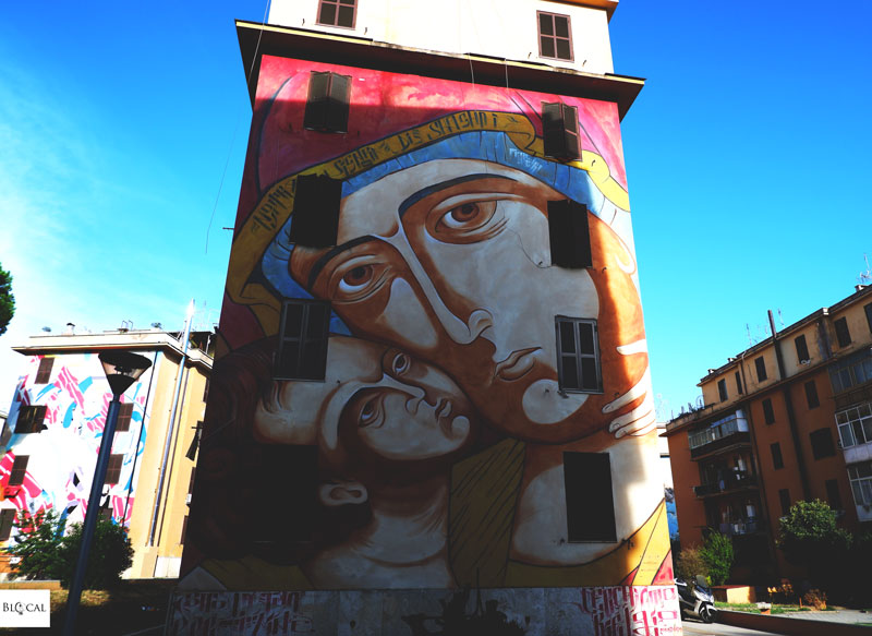 Mr Klevra mural Tor Marancia street art in Rome