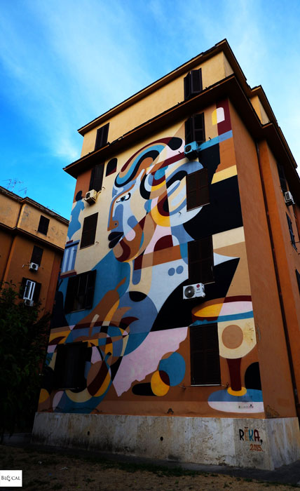 Reka mural Tor Marancia street art in Rome