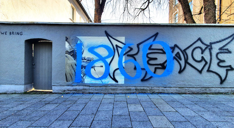 Escif street art in Munich
