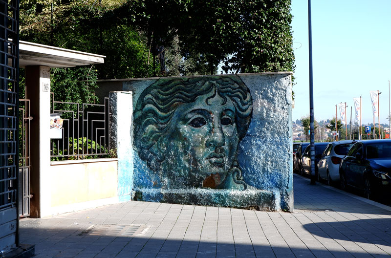 Street art in Rome Atoche Pineta Sacchetti