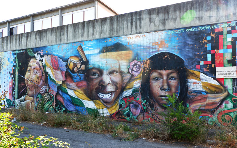 street art in Rome Bolivia Revolution Tufello