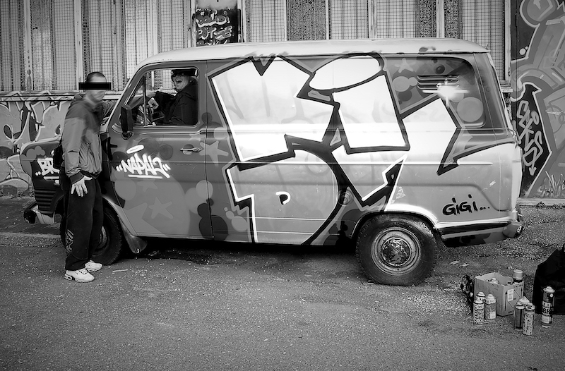 Napal Brus graffiti Roma San Lorenzo KIDZ