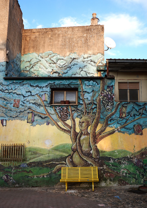 Street Art in Sardinia Tela Urbana Nuoro murals Italy