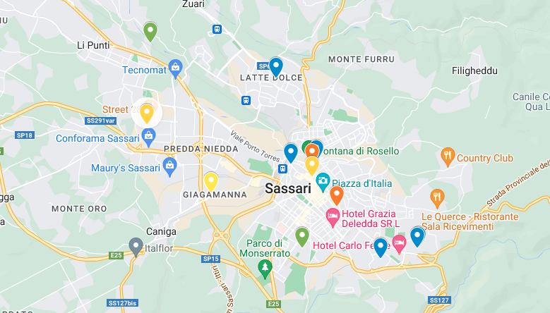 Sassari Street Art Map Sardinia