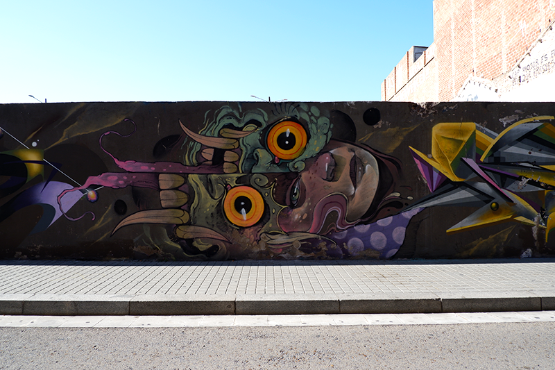 Treze graffiti mural street art sabadell Barcelona