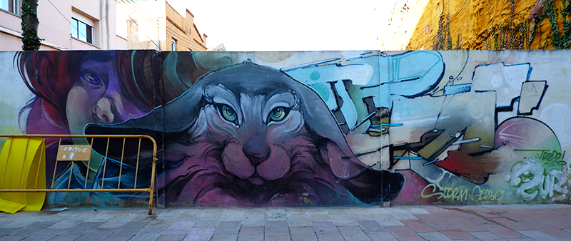 Treze Zurik mural in Sabadell Barcelona