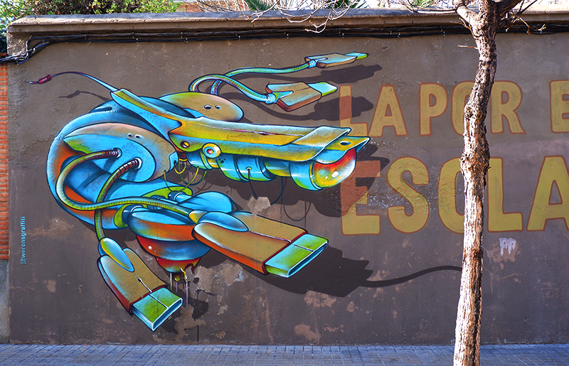 Werens street art in Sabadell Barcelona