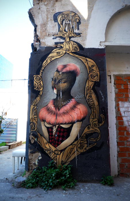 Miss Van street art in Barcelona La Escocesa