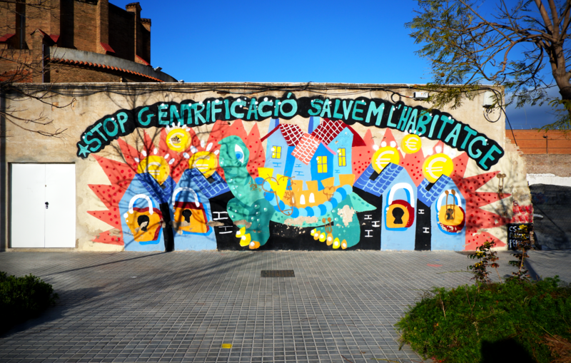 Street Art against gentrification in Barcelona