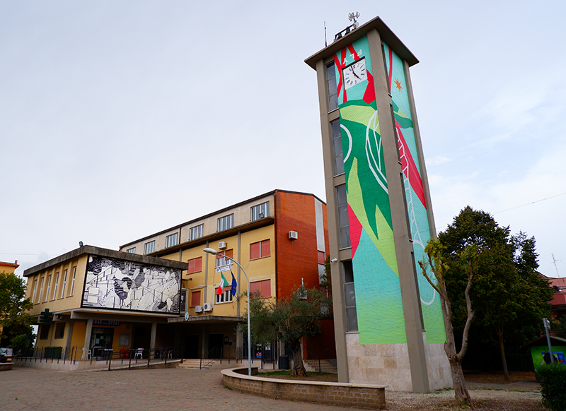 calcata italy Resistenza street art gallery